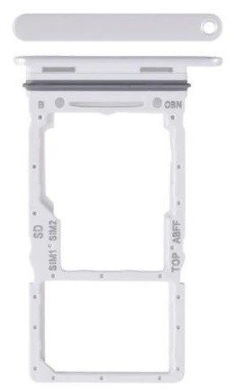 SIM card holder Samsung A266 A26 5G Valge original (service pack)