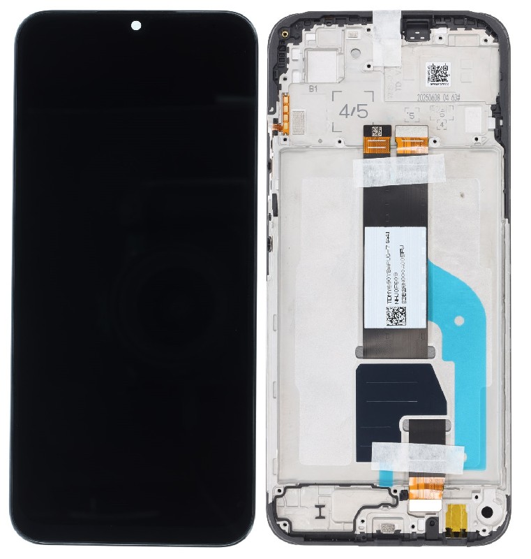 LCD screen Xiaomi Redmi 15C 4G (Global)/Poco C85 4G (Global) koos touch screen ja frame Must original (service pack)