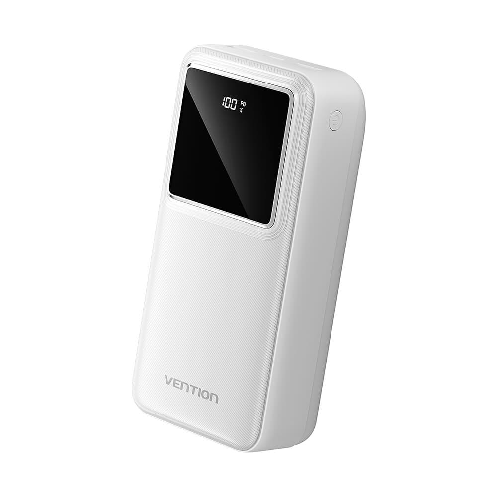 Vention akupank 30000mAh, 22.5W, valge