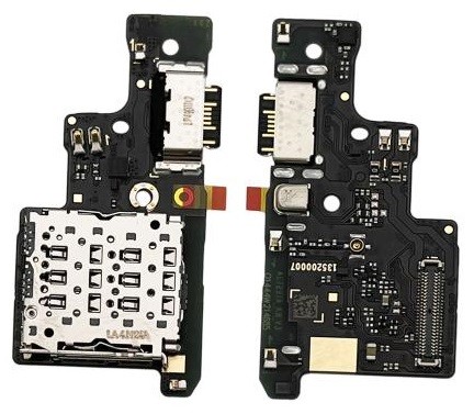 Flex Xiaomi Redmi Note 14 5G koos charging connector ja microphone, SIM card contact original (service pack)