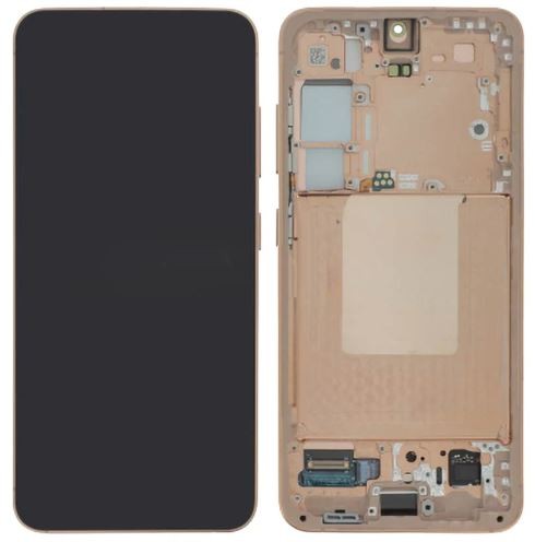 LCD screen Samsung S921 S24 koos touch screen ja frame Amber Kollane original (used Grade B)