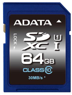 Mälukaart SDXC 64GB Class10 Adata