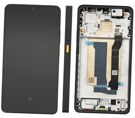LCD screen Xiaomi Poco X7 Pro 5G koos touch screen koos frame Kollane original (service pack)