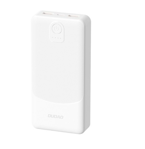 External aku AKUPANK Dudao (K10) 10000mAh (1xUSB-C ; 2xUSB 2.4A) valge