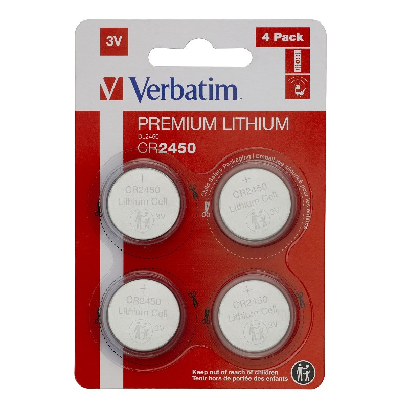 Liitiumpatareid Verbatim 3V CR2450 (4tk)
