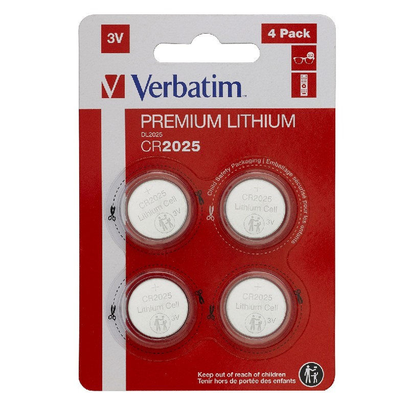 Liitiumpatareid Verbatim 3V CR2025 (4tk)