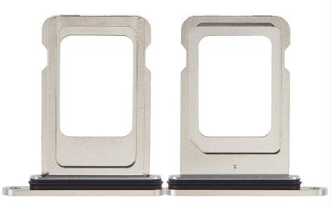 SIM card holder jaoks iPhone 15 Pro/15 Pro Max Natural Titanium original (used Grade A)
