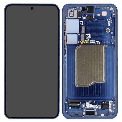 LCD screen Samsung S931 S25 koos touch screen ja frame Navy original (used Grade B)
