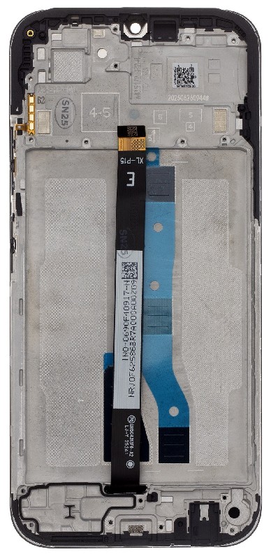 LCD screen Xiaomi Redmi 15C 5G koos touch screen ja frame Must original (service pack)