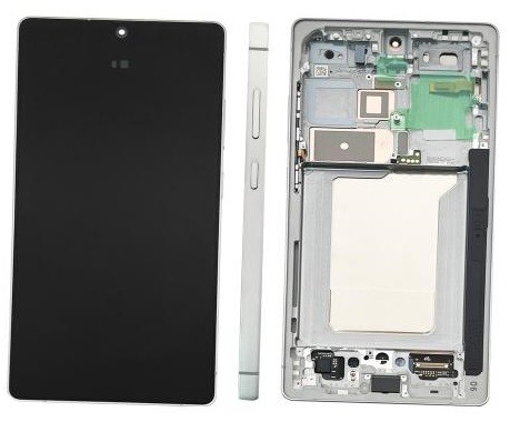 LCD screen Samsung S938 S25 Ultra koos touch screen ja frame Titanium Hõbedane Sinine original (assembled service pack)