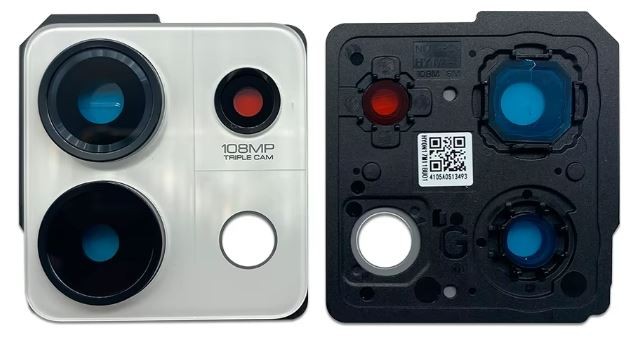 Xiaomi Redmi Note 13 5G lens jaoks camera koos frame Valge ORG