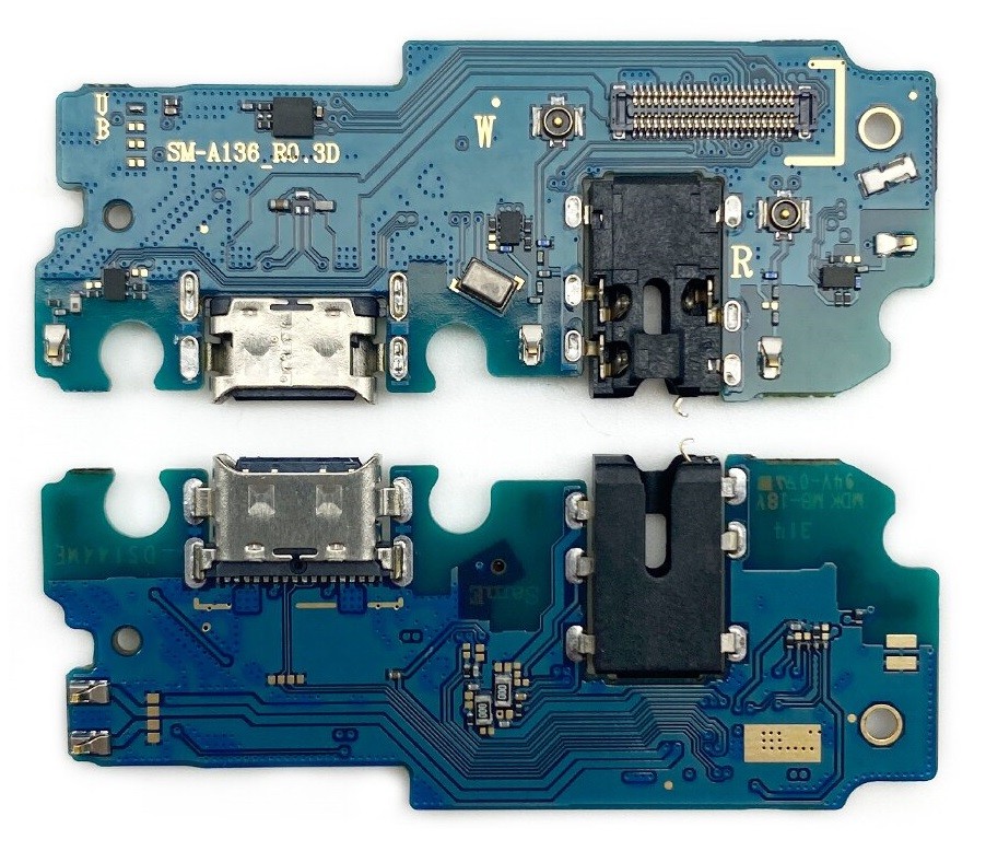 Flex Samsung A136 A13 5G jaoks plugin, microphone, headphone connector original (used Grade A)