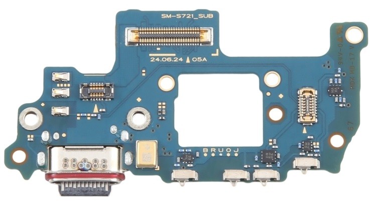 Flex Samsung S721 S24 FE 5G jaoks plugin, microphone original (used Grade A)