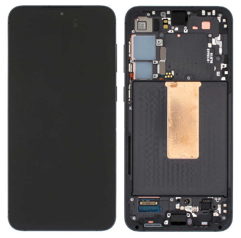 LCD screen Samsung S916 S23+ 5G koos touch screen ja frame Phantom Must original (used Grade A)