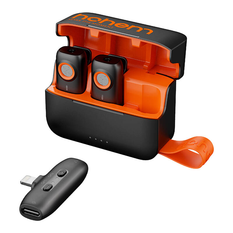 Hohem mikrofon (2TX + 1RX + laadimiskest)