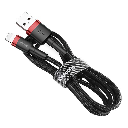USB Kaabel Baseus "Cafule" Must/Punane "Lightning" 200cm
