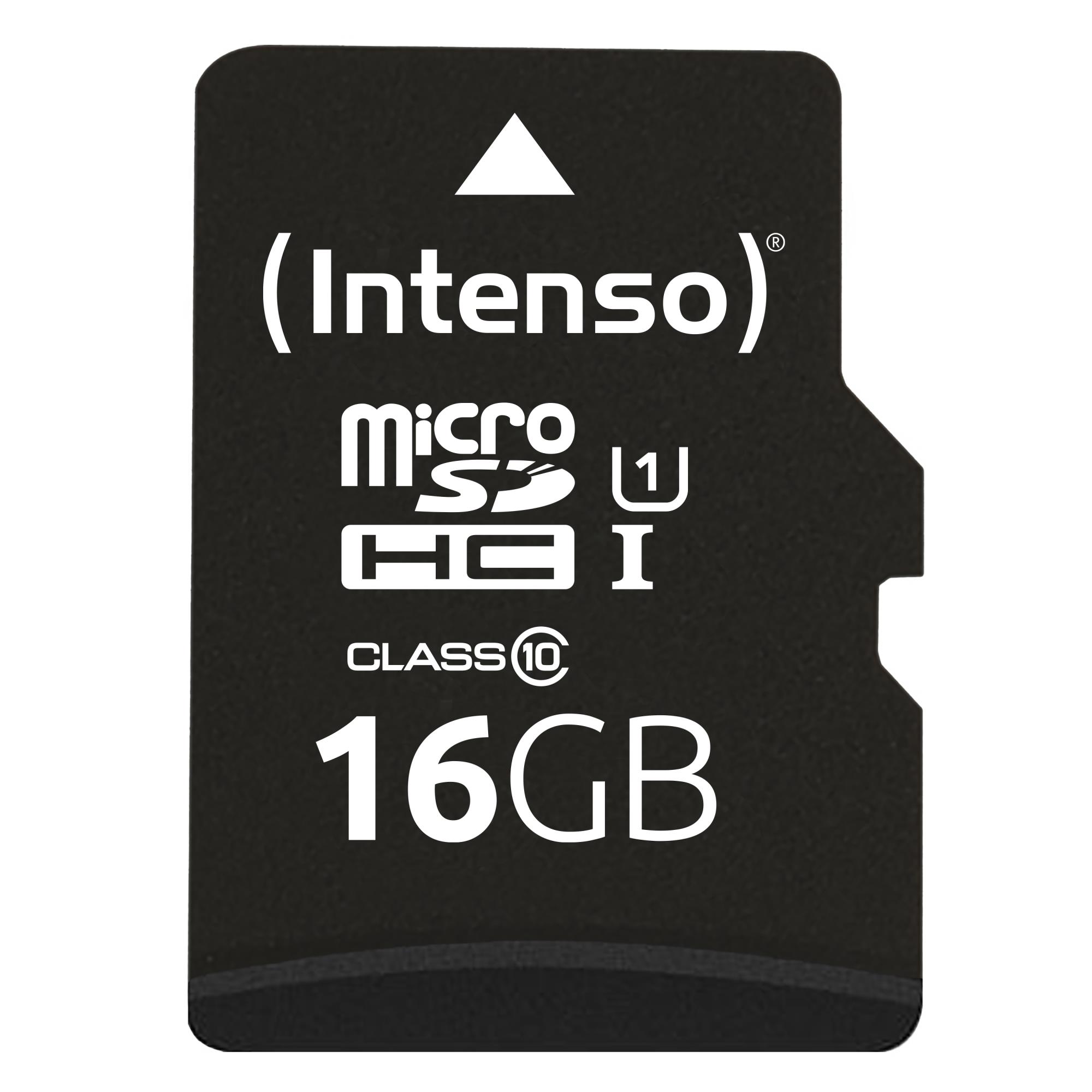 Mälukaart Micro SDHC 16GB UHS-I adapteriga Intenso