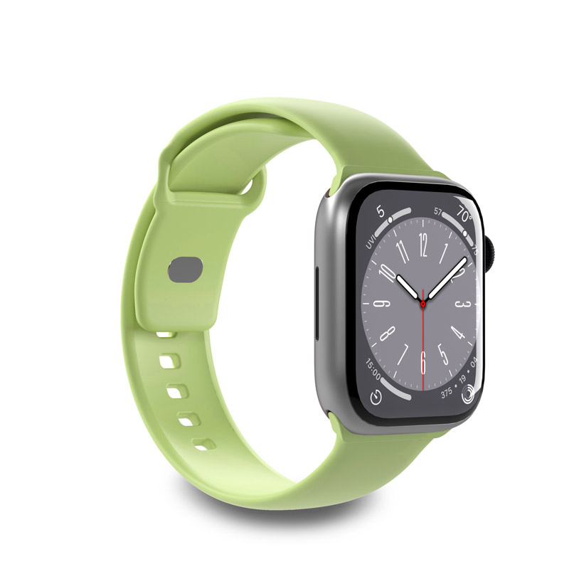 PURO ICON - elastne rihm Apple Watch 44/45/46/49 mm (S/M & M/L) (Matcha roheline)