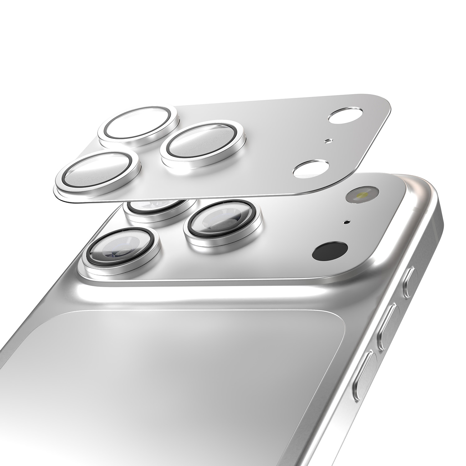 Etteri kaamera objektiivi kaitse iPhone 17 Pro Max hõbedane