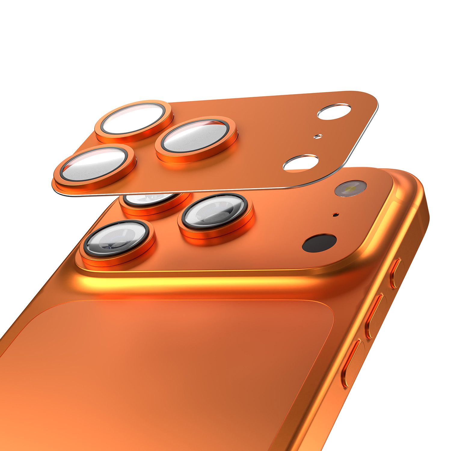 Etteri full camera lens guard for iPhone 17 Pro Max oranž