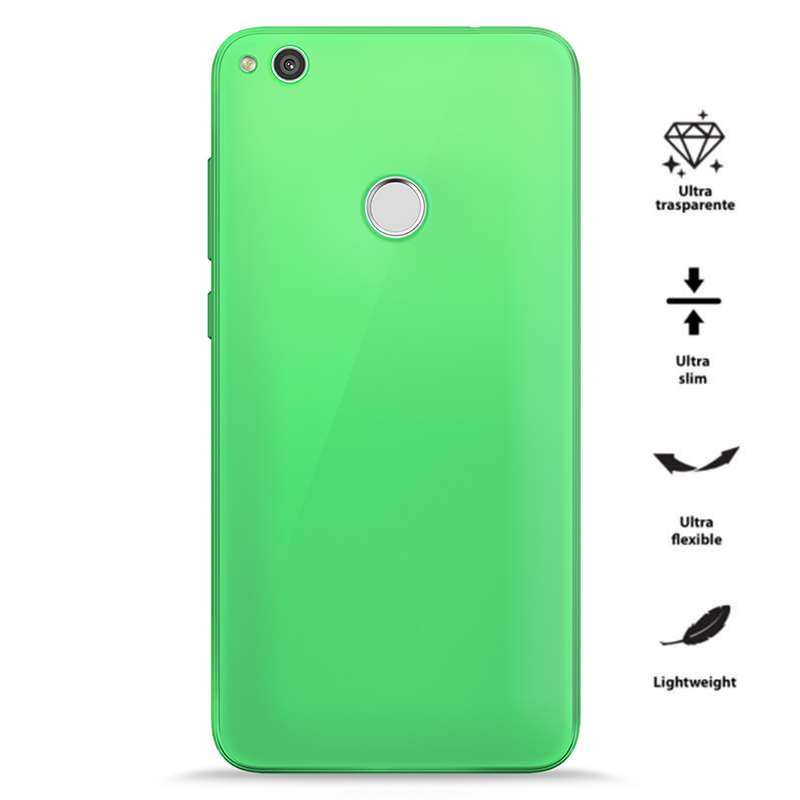 PURO 0.3 Nude ümbris seadmele Huawei P8 Lite (2017) / Honor 8 Lite, fluorestseeruv roheline