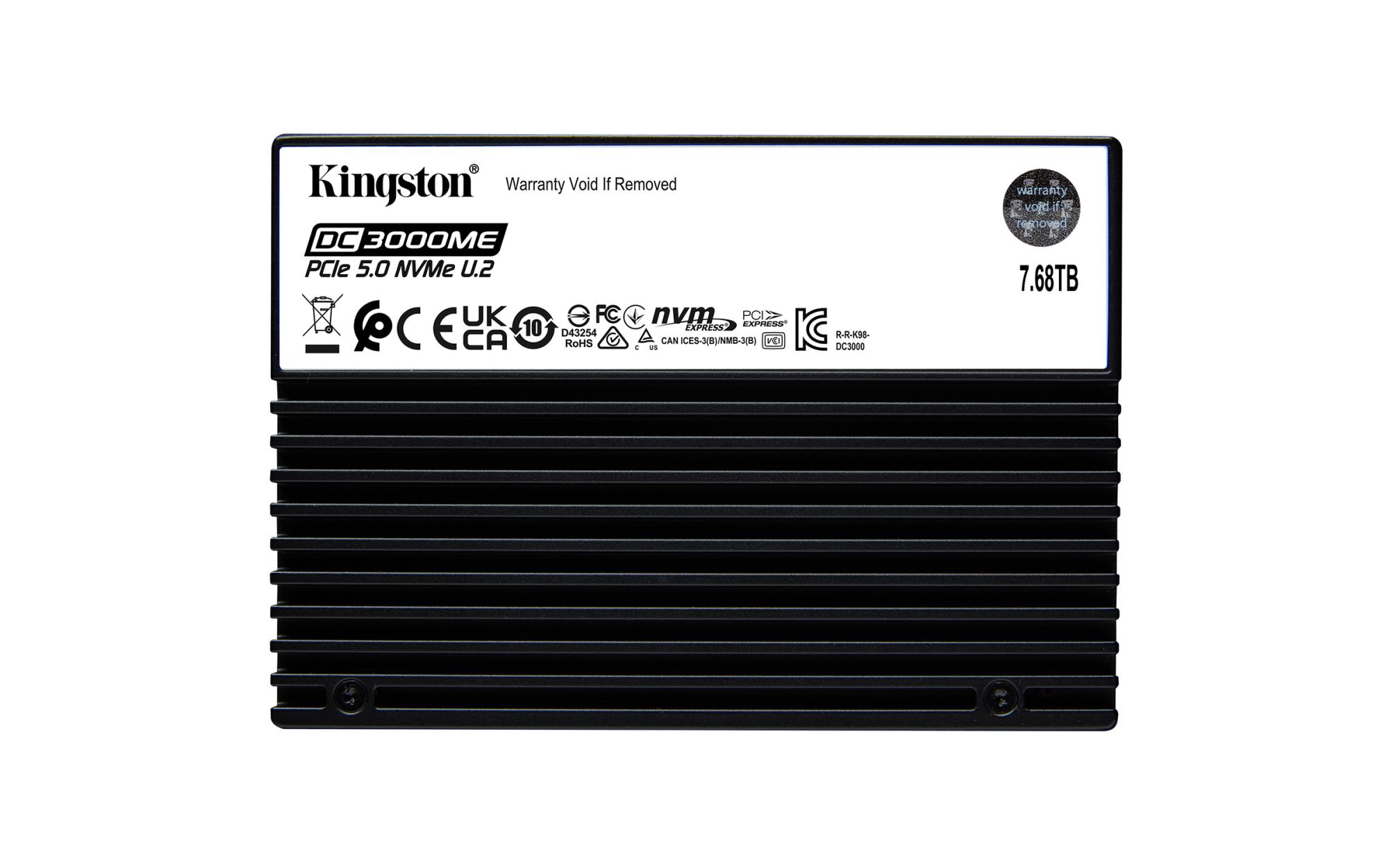 Kingston DC3000ME SSD ketas 7.68TB NVMe 3D TLC U.2 14000/10000 MB/s