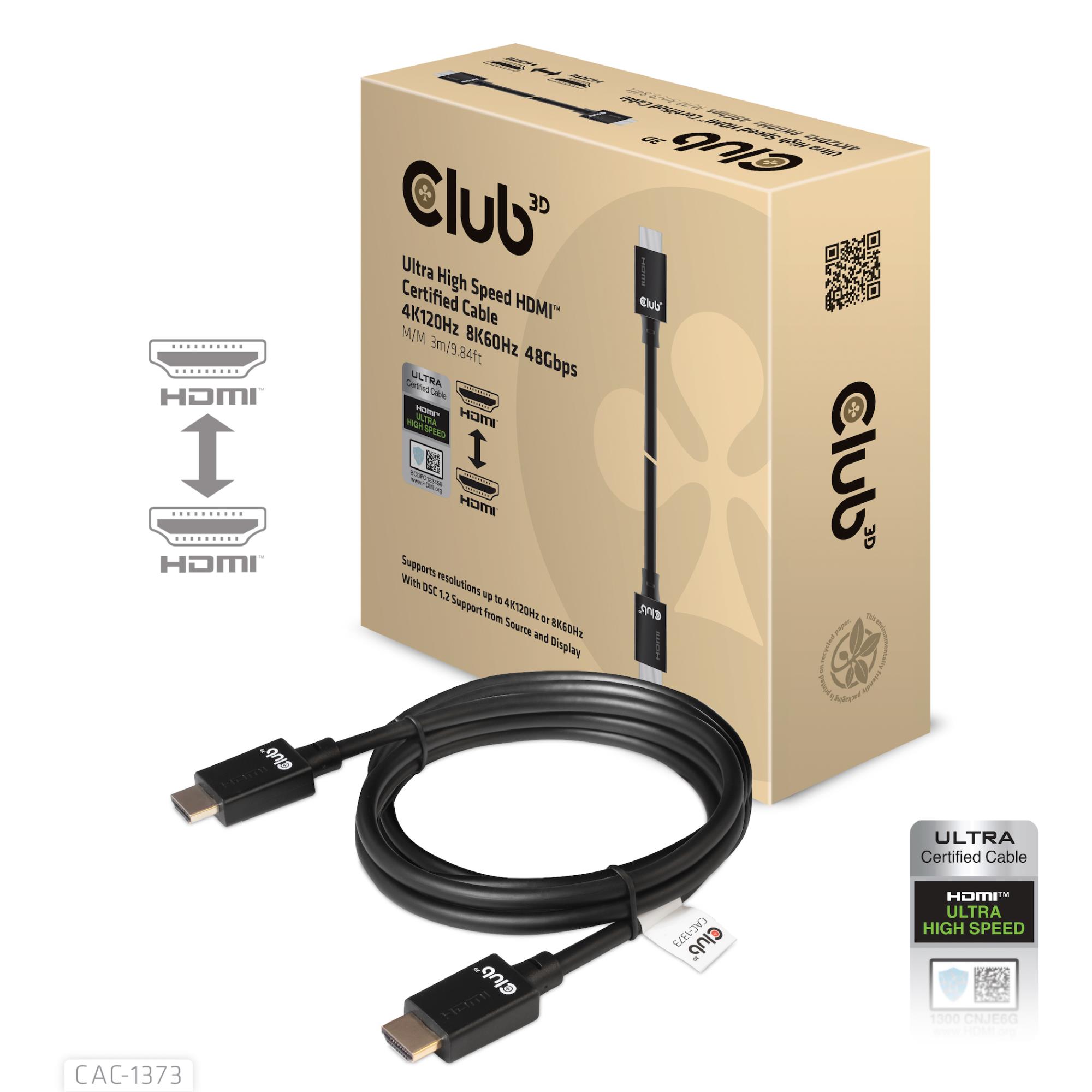 HDMI kaabel 3m CAC-1373 Club3D
