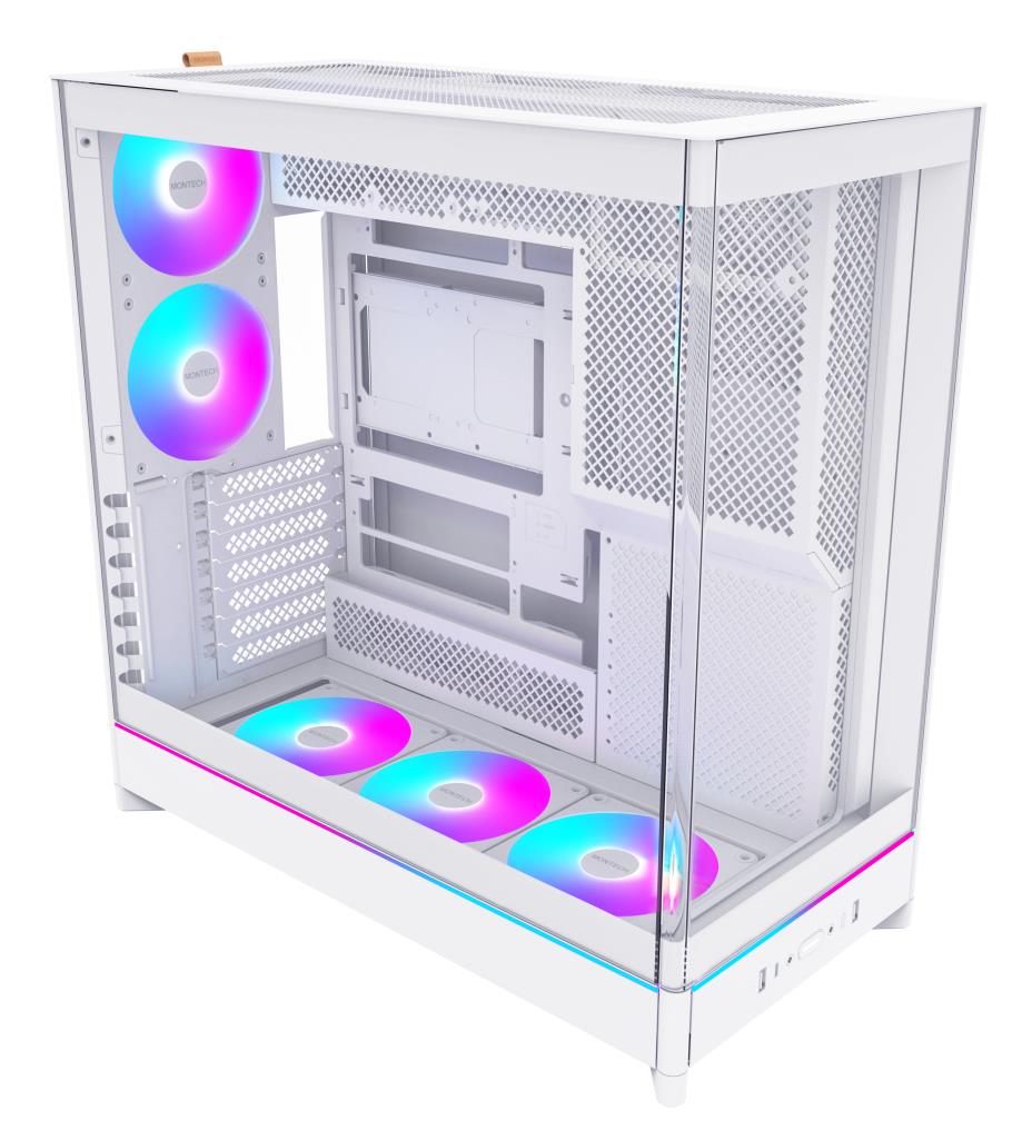 Montech HS02 Pro arvutikorpus ATX valge