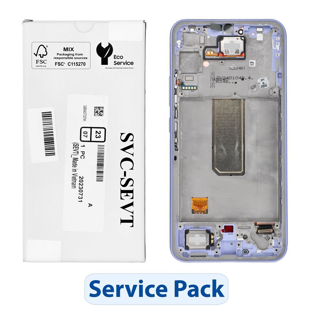 ServicePack LCD ekraan SAMSUNG A34 5G A346B lilla GH82-31200D
