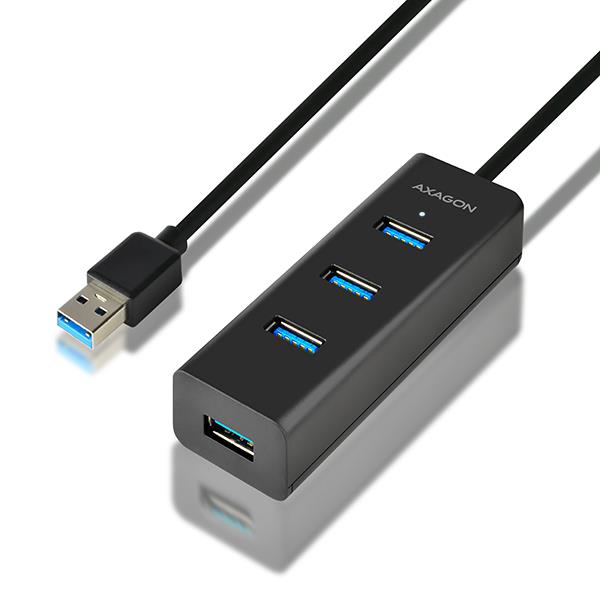 Axagon USB3.0 jaotur 4 porti laadimisega 1.2m HUE-S2BL