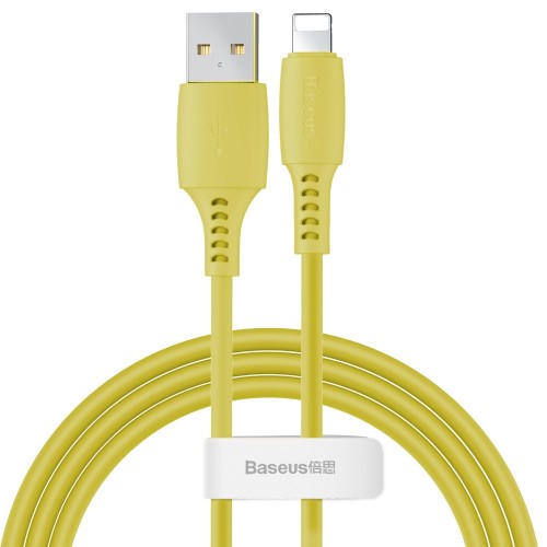 USB Kaabel Baseus "Colorful" Kollane "Lightning" 120cm
