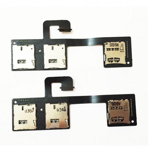 SIM Card Socket / Contacts Ühildub HTC One M7 Koos Flex Original