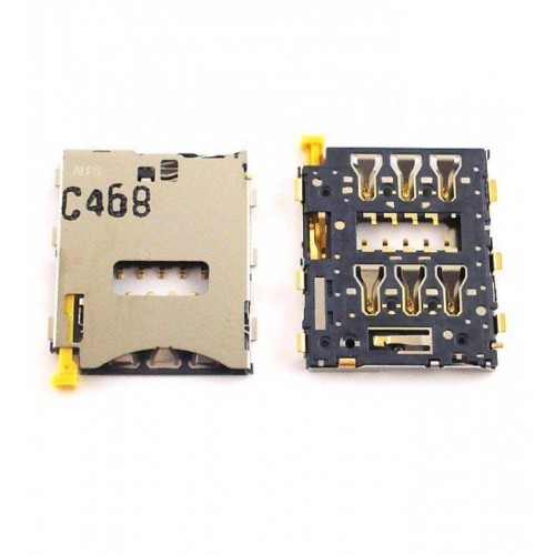SIM Card Socket / Contacts Ühildub Sony Xperia Z3 D6603 / Z3 Compact D5803 Original