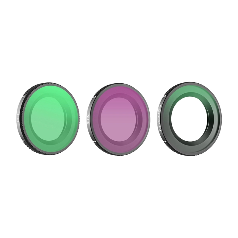 Sunnylife 1/4-tollised läätsefilterid 3 tk. – Black Mist + CPL + ND16 Osmo Nano