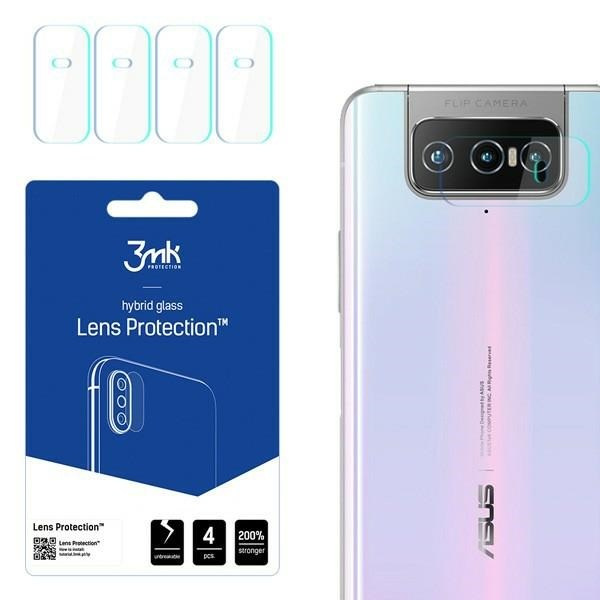 3MK Hübriidklaas kaamera ASUS ZENFONE 7 PRO Hübriidklaas 4 tk. kaamerale