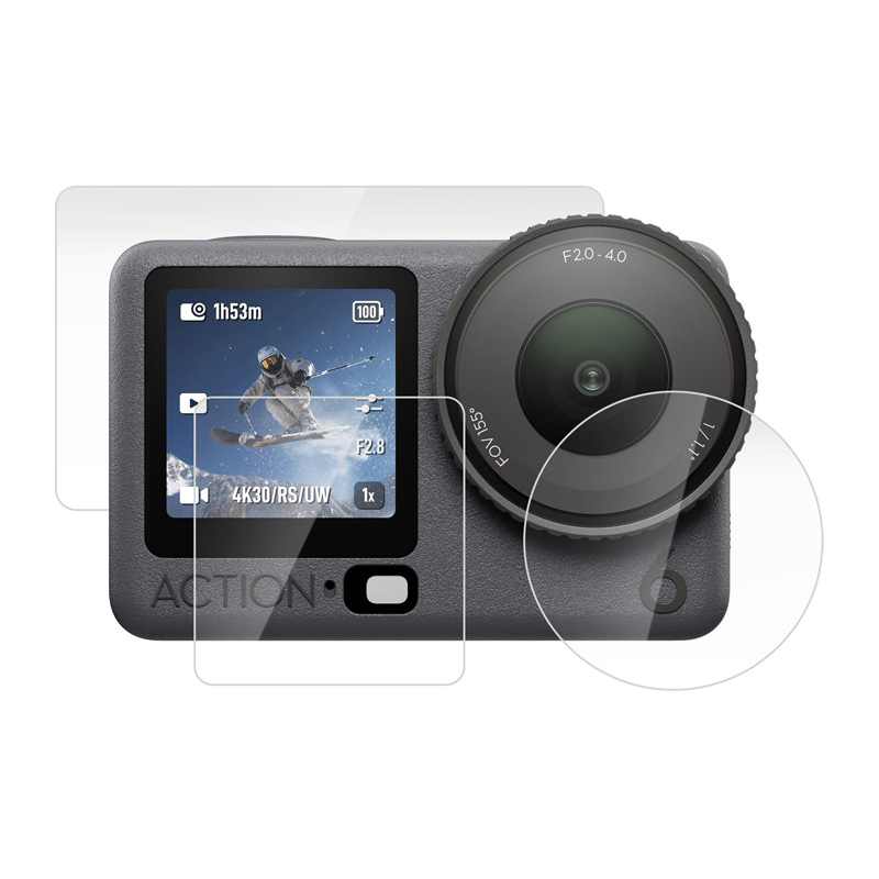 Puluz karastatud klaaside komplekt DJI Osmo Action 6 (3 tk.)