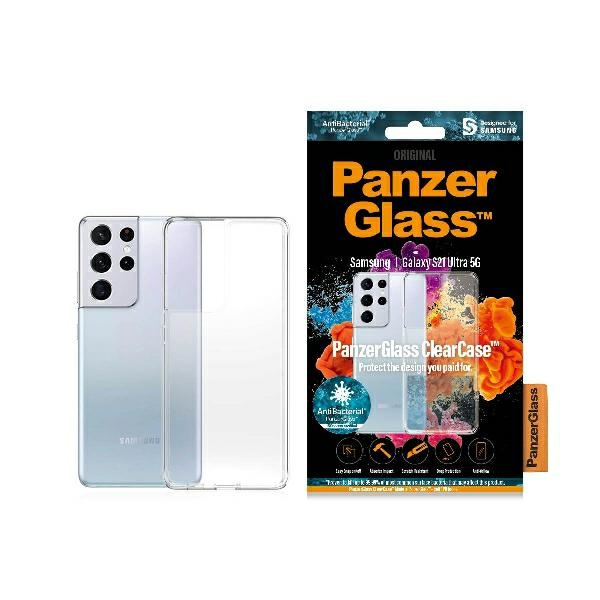 PANZERGLASS läbipaistev ümbris SAMSUNG S21 ULTRA ANTIBACTERIAL läbipaistev