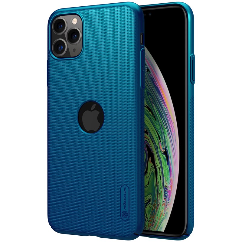 Nillkin Super Frosted Shield ümbris seadmele Apple iPhone 11 Pro Max, logoavaga, paabulinnusinine