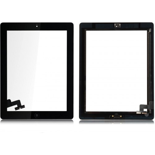 Touchscreen Ühildub Apple iPad 2 koos Home button ja holders Valge HQ2