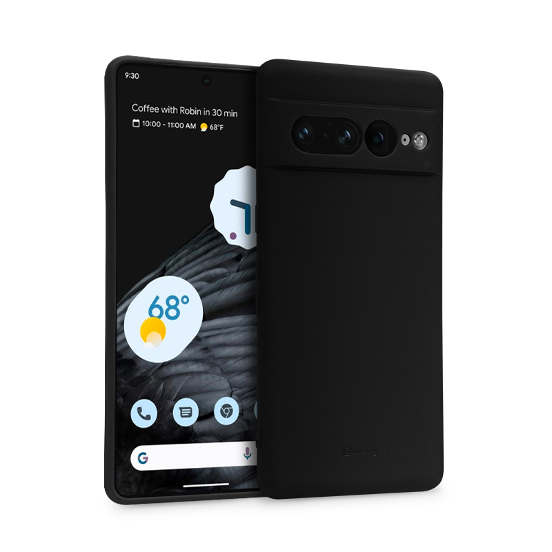 Crong Color Cover ümbris seadmele Google Pixel 7 Pro, must