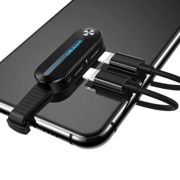 USAMS Adapter AU10 2W1 2X LIGTNING LED must