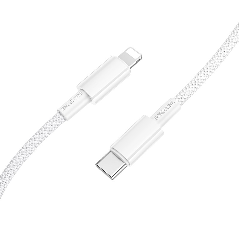 USB kaabel Borofone BX117 USB-C to Lightning 1.0m valge