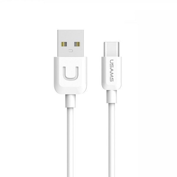 USAMS Kaabel U-TURN USB-C 2A 1M valge