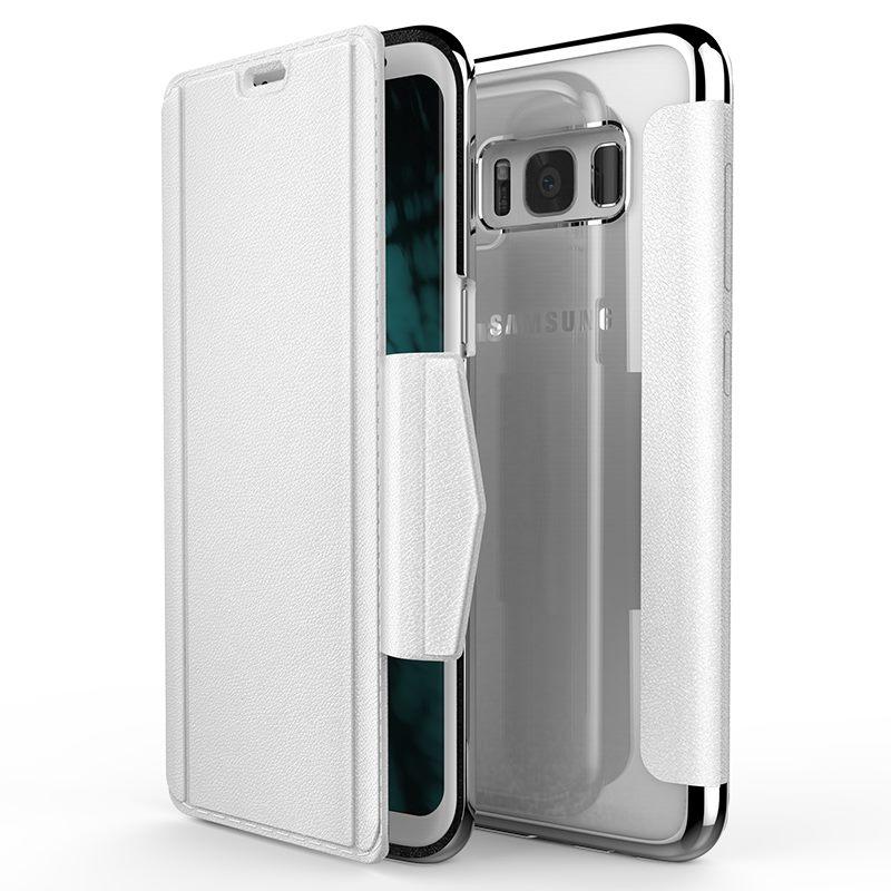 Чехол-книжка X-Doria Engage Folio с отделениями для карт для Samsung Galaxy S8+, белый