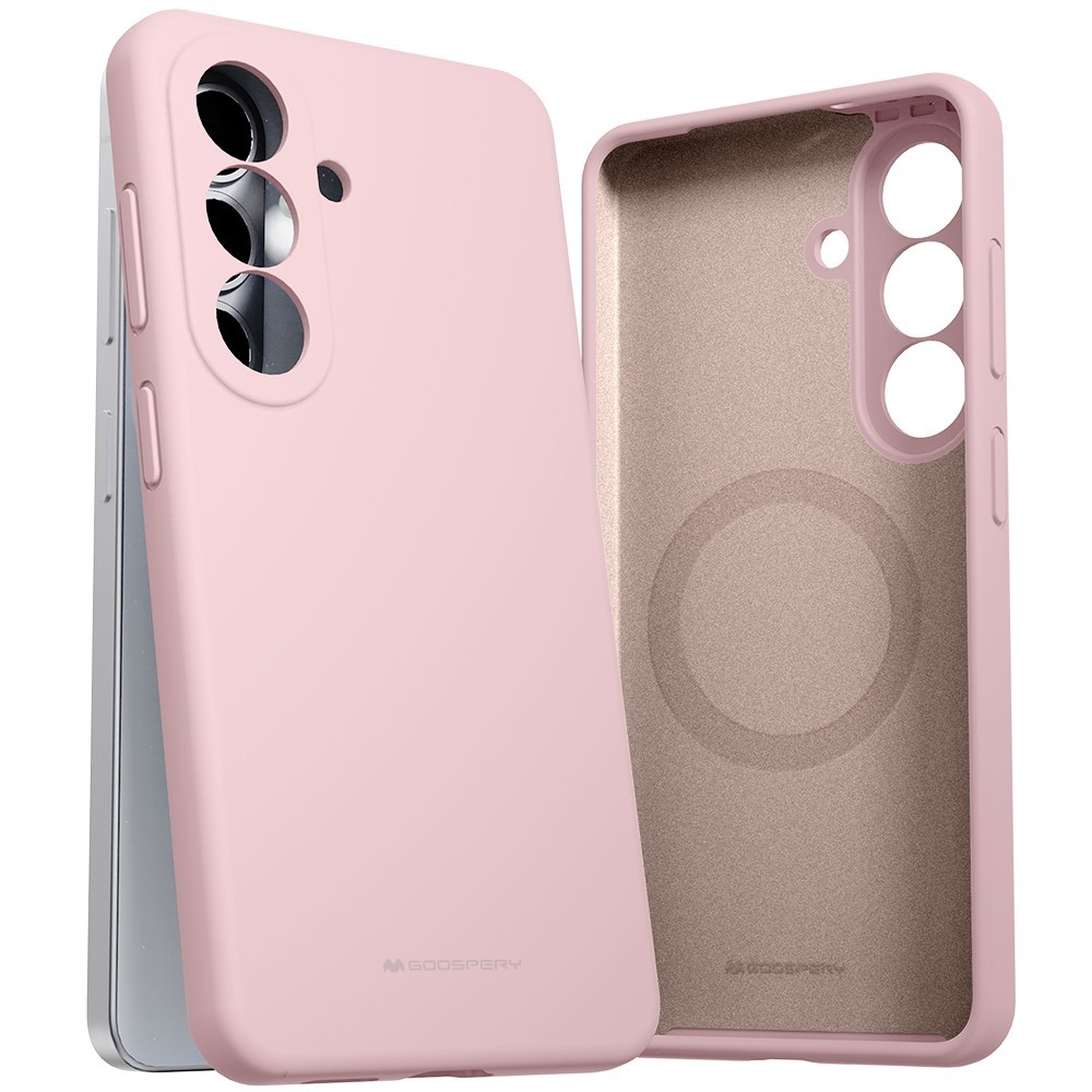 Ümbris Mercury Pure Magsafe silikoon Samsung A576 A57 5G roosa liiv