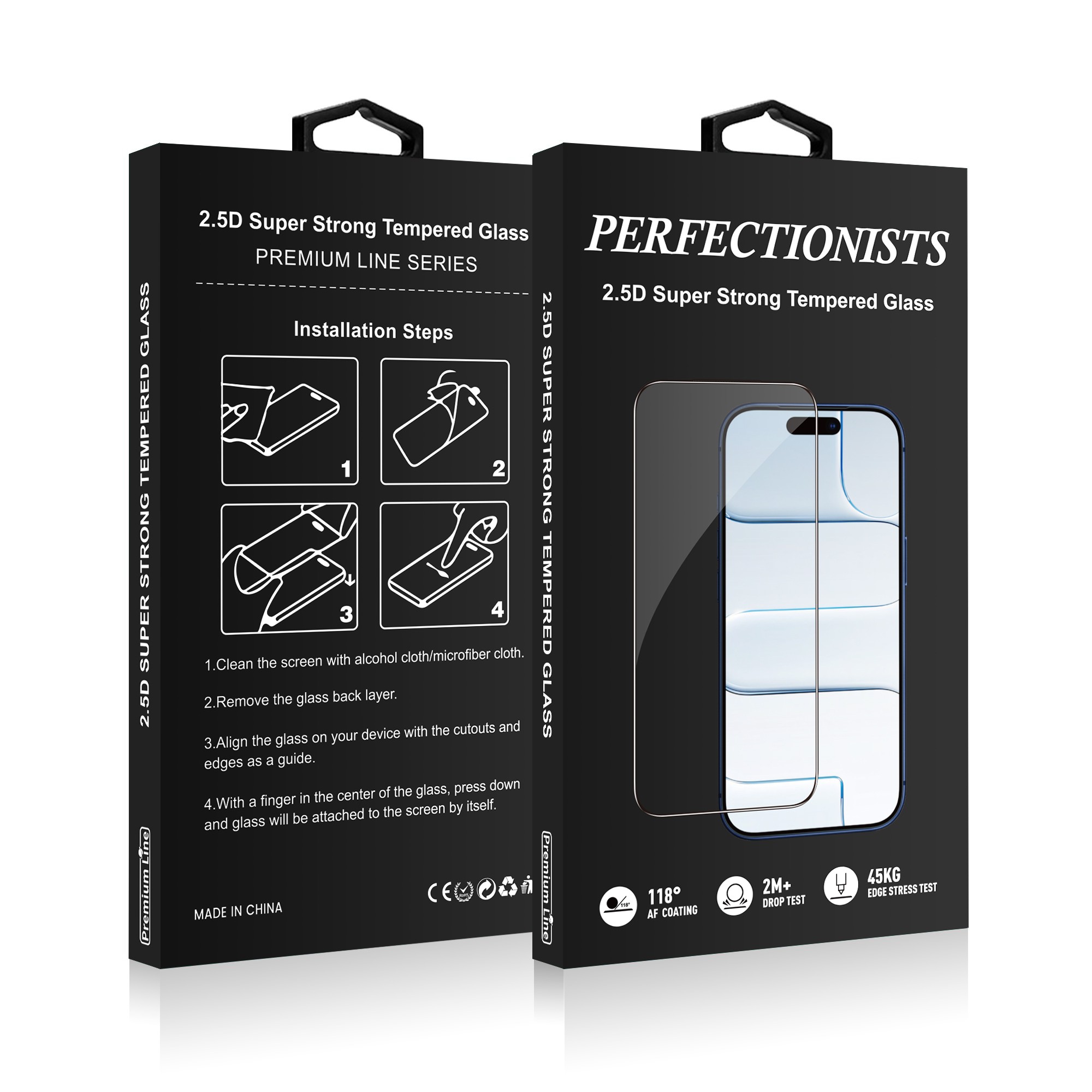Perfektsionistid 2.5D super tugev karastatud klaas Samsung S901 S22 5G/S911 S23 5G must