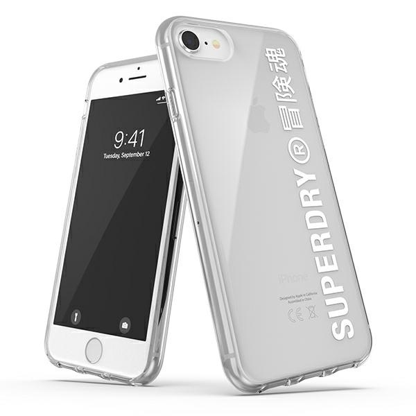 SuperDry Snap iPhone 6/6s/7/8/SE 2020 / SE 2022 Läbipaistev ümbris valge 41573