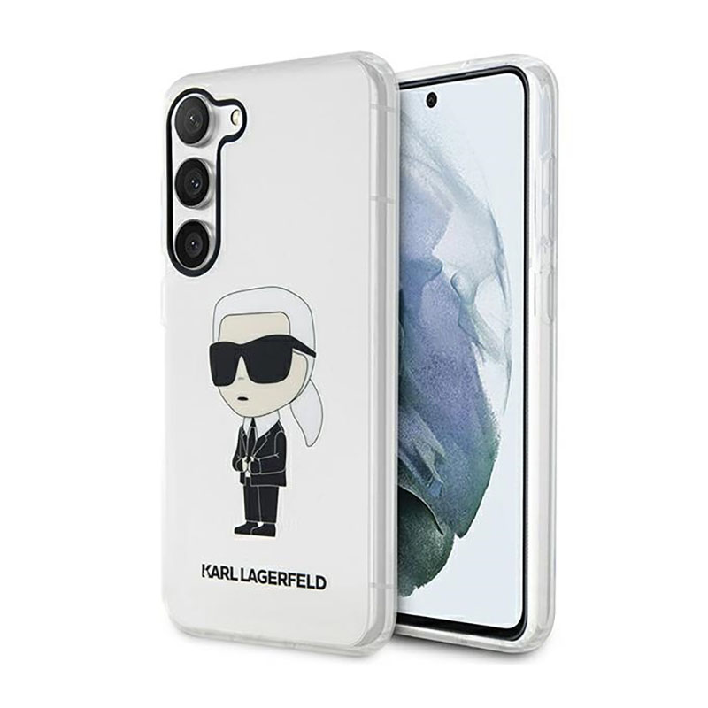 Karl Lagerfeld KLHCS23SHNIKTCT S23 S911 läbipaistev hardcase Ikonik Karl Lagerfeld