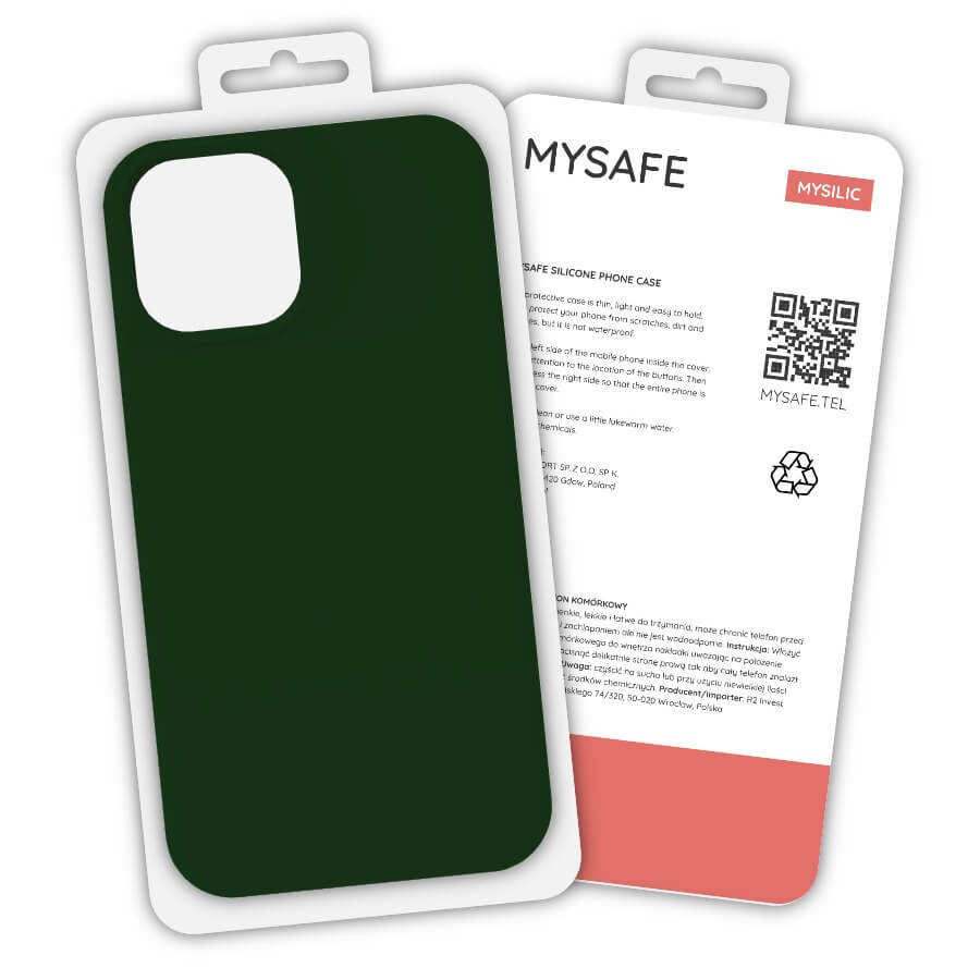 MYSAFE silikoonist Ümbris IPHONE 13 PRO MAX DARK roheline BOX