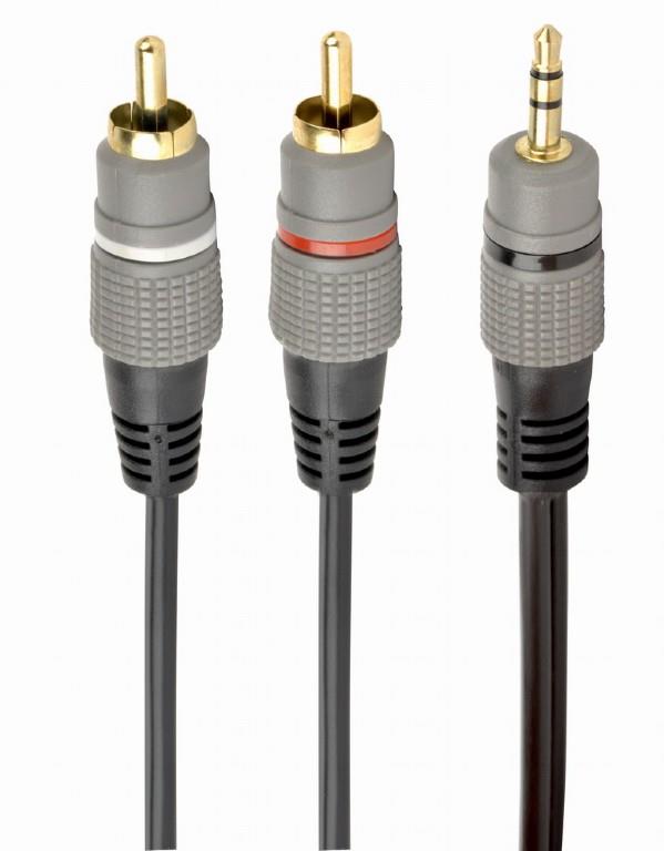 Helikaabel 3.5mm 2RCA-le 1.5m Gembird